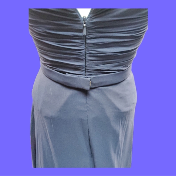 Jenny Packham Bridesmaids Midnight Blue Belted Dress - Picture 4 of 10